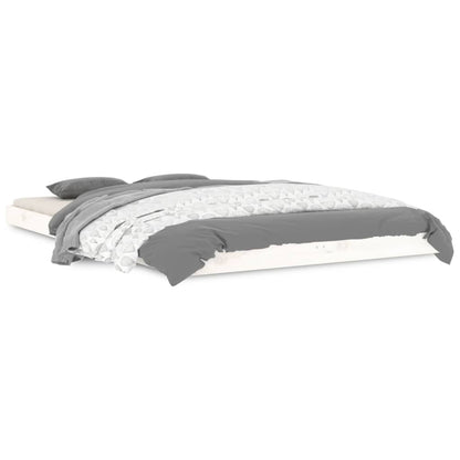 Letto senza Materasso Bianco 120x190 cm Legno Massello di Pino - homemem39
