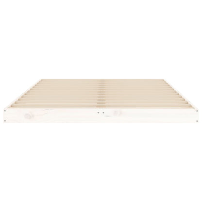 Letto senza Materasso Bianco 120x190 cm Legno Massello di Pino - homemem39