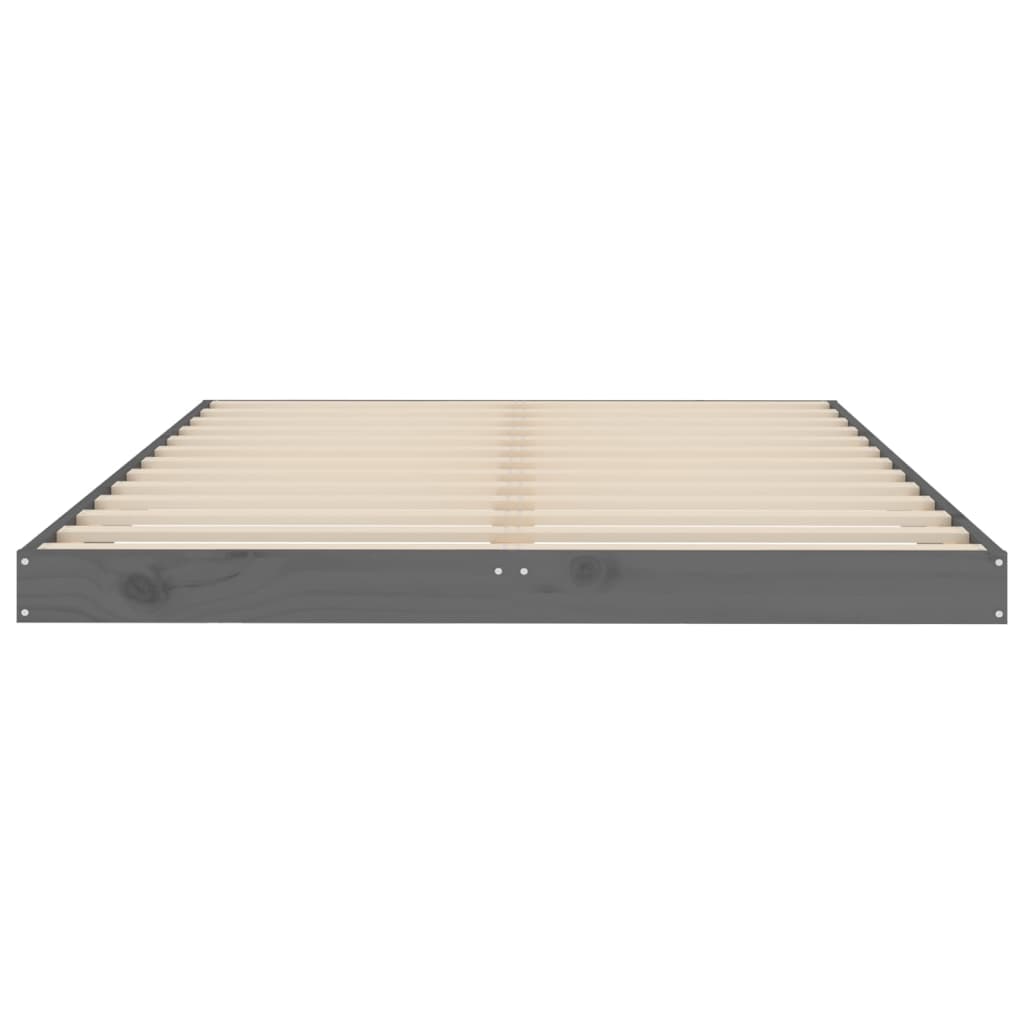 Giroletto Grigio 120x190 cm Small Double Legno Massello di Pino - homemem39