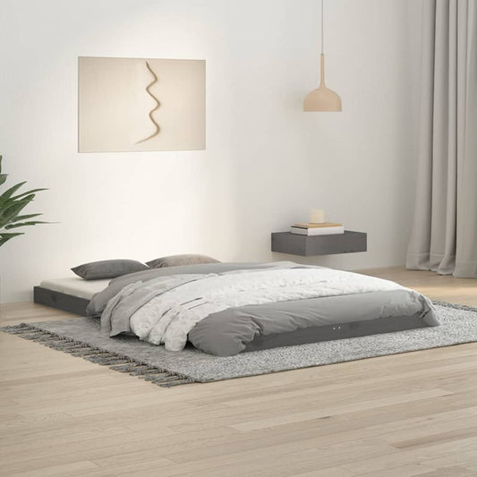 Giroletto Grigio 120x190 cm Small Double Legno Massello di Pino - homemem39