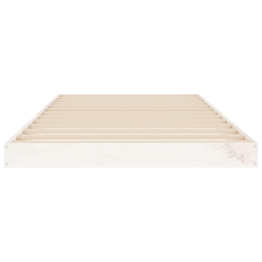 Giroletto Bianco 90x190 cm Single in Legno Massello di Pino