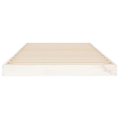 Giroletto Bianco 90x190 cm Single in Legno Massello di Pino