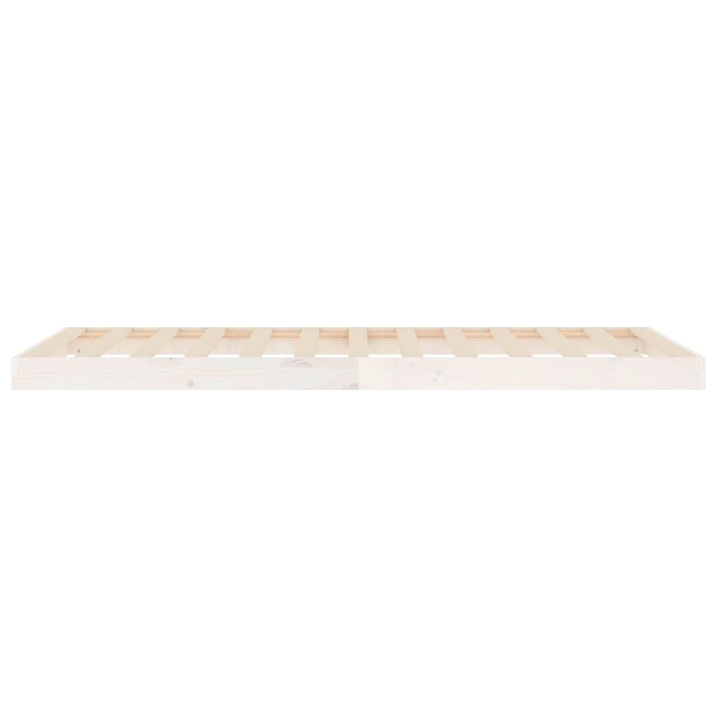 Giroletto Bianco 90x190 cm Single in Legno Massello di Pino