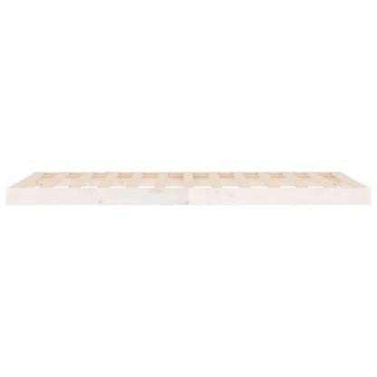 Giroletto Bianco 90x190 cm Single in Legno Massello di Pino