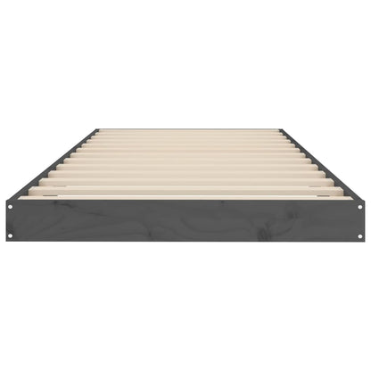 Giroletto Grigio 75x190 cm Small Single Legno Massello di Pino - homemem39