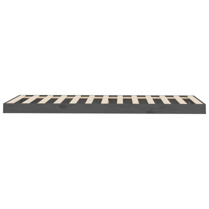 Giroletto Grigio 75x190 cm Small Single Legno Massello di Pino - homemem39