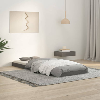 Giroletto Grigio 75x190 cm Small Single Legno Massello di Pino - homemem39