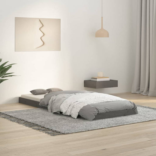 Giroletto Grigio 75x190 cm Small Single Legno Massello di Pino - homemem39