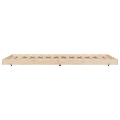 Giroletto senza Materasso 100x200 cm in Legno Massello di Pino - homemem39