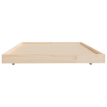 Giroletto senza Materasso 100x200 cm in Legno Massello di Pino - homemem39