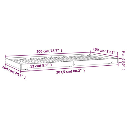 Giroletto Marrone Ambra 100x200 cm in Legno Massello di Pino
