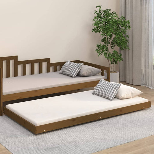 Giroletto Marrone Ambra 100x200 cm in Legno Massello di Pino - homemem39