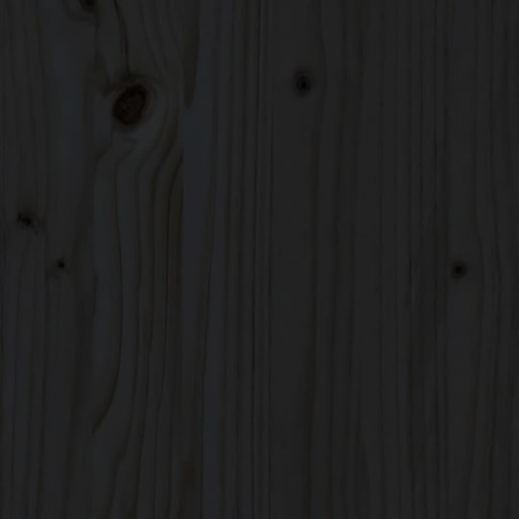 Giroletto Nero 100x200 cm in Legno Massello di Pino