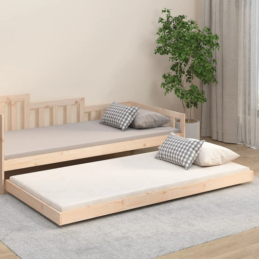 Giroletto senza Materasso 80x200 cm in Legno Massello Pino | homemem39