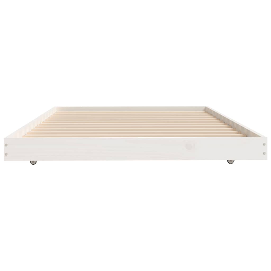 Giroletto senza Materasso Bianco 80x200 cm Legno Massello Pino | homemem39