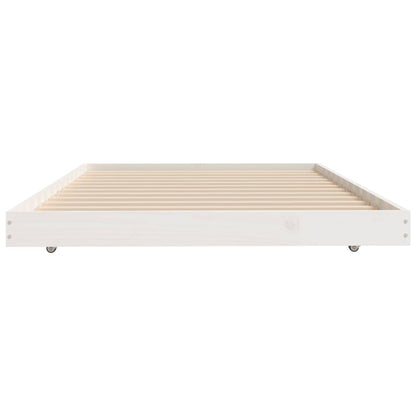 Giroletto senza Materasso Bianco 80x200 cm Legno Massello Pino | homemem39