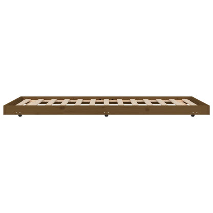 Giroletto Marrone Ambra 80x200 cm in Legno Massello di Pino - homemem39