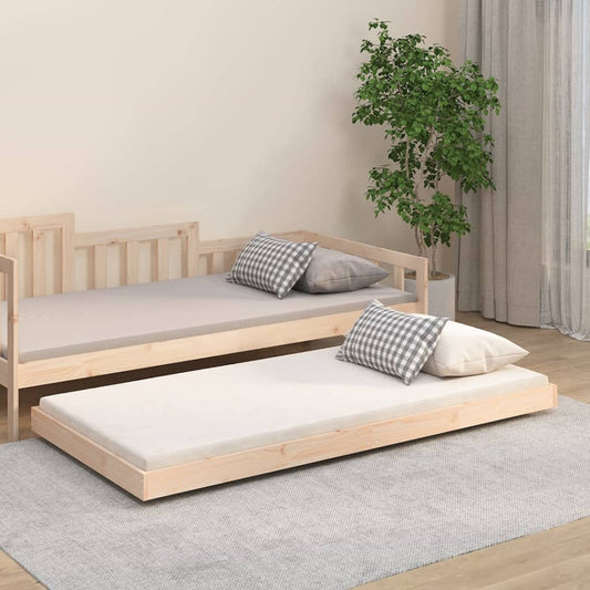 Letto senza Materasso 90x190 cm in Legno Massello di Pino | homemem39