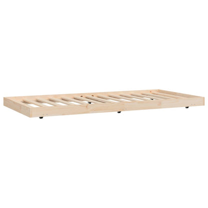 Giroletto senza Materasso 75x190 cm in Legno Massello di Pino | homemem39