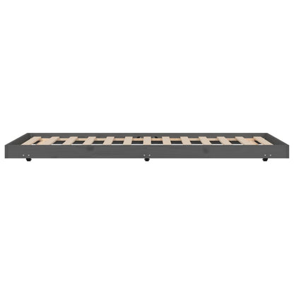 Giroletto Grigio 75x190 cm in Legno Massello di Pino - homemem39