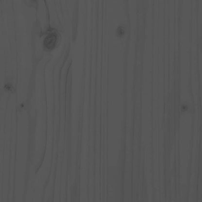 Credenza Grigia 83x41,5x100 cm in Legno Massello di Pino - homemem39
