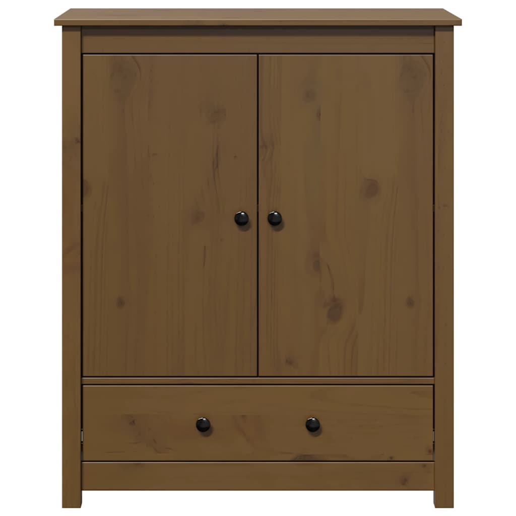 Credenza Marrone Ambra 83x41,5x100 cm in Legno Massello di Pino | homemem39