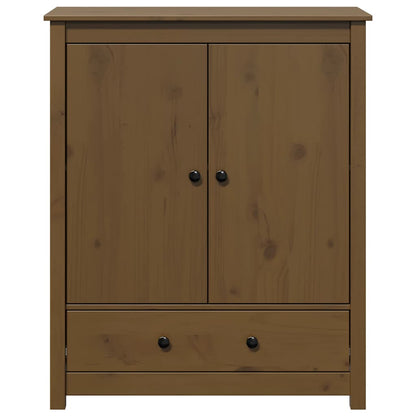 Credenza Marrone Ambra 83x41,5x100 cm in Legno Massello di Pino | homemem39