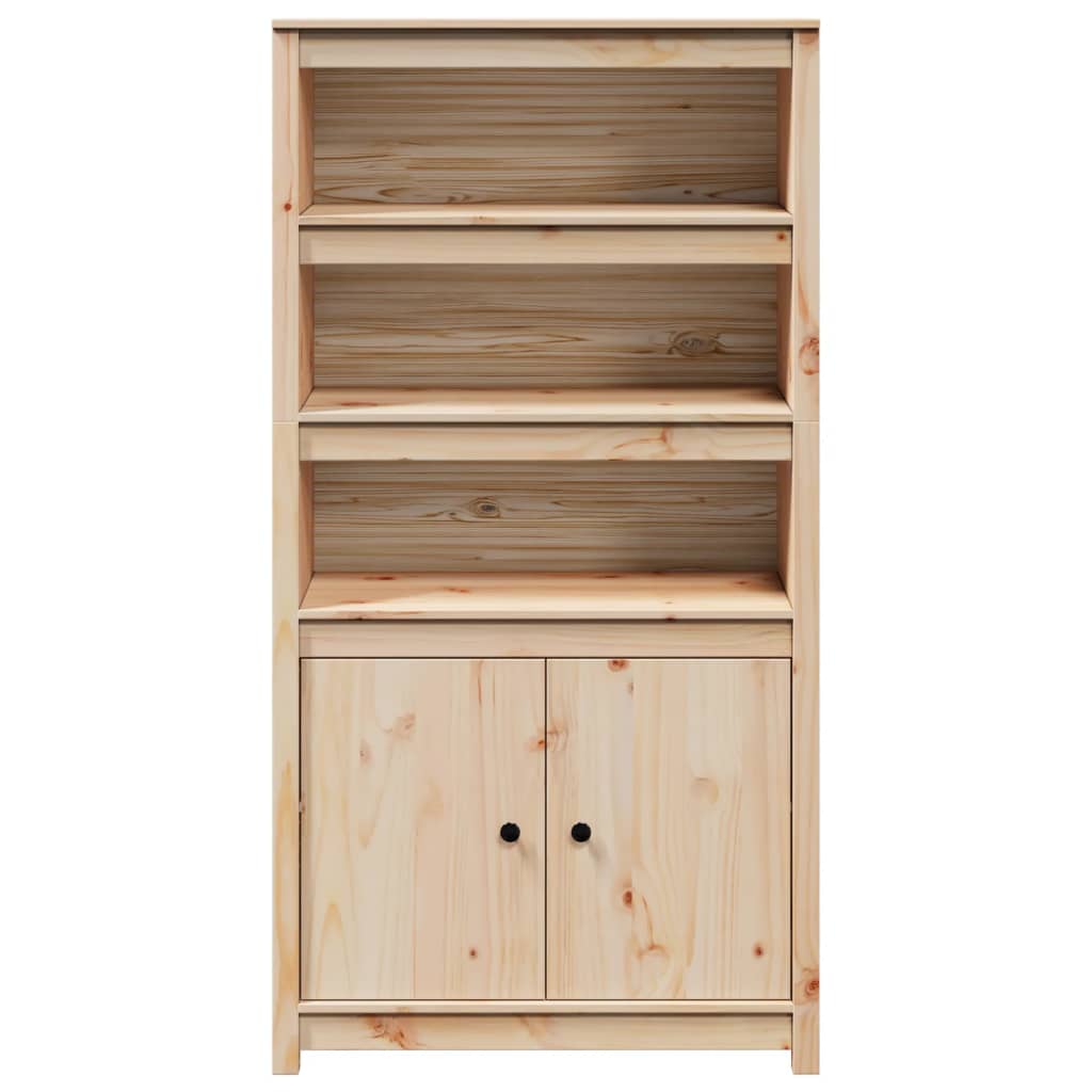 Credenza 80x35x154 cm in Legno Massello di Pino - homemem39