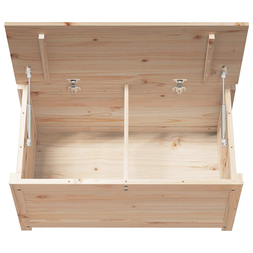 Contenitore Portaoggetti 80x40x45,5cm Legno Massello Pino - homemem39