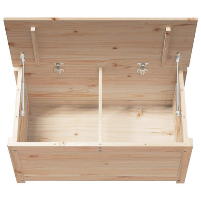Contenitore Portaoggetti 80x40x45,5cm Legno Massello Pino - homemem39
