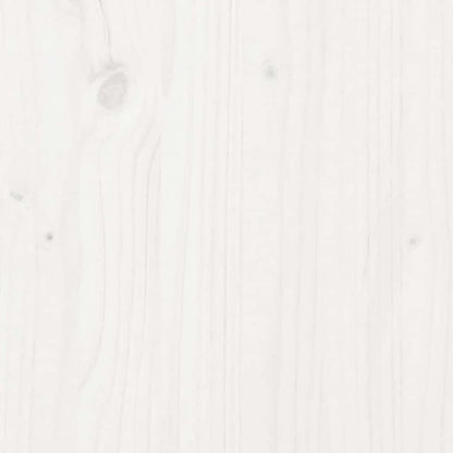 Contenitore Portaoggetti Bianco 80x40x45,5cm Massello di Pino - homemem39