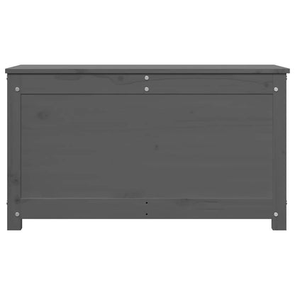 Contenitore Portaoggetti Grigio 80x40x45,5cm Massello di Pino - homemem39