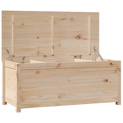 Contenitore Portaoggetti 110x50x45,5 cm Legno Massello Pino - homemem39