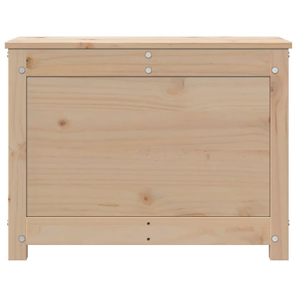 Contenitore Portaoggetti 60x32x45,5 cm Legno Massello Pino - homemem39