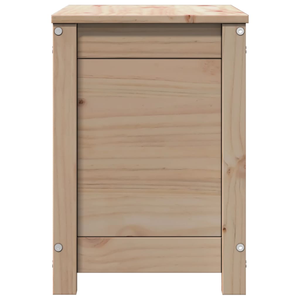 Contenitore Portaoggetti 60x32x45,5 cm Legno Massello Pino - homemem39