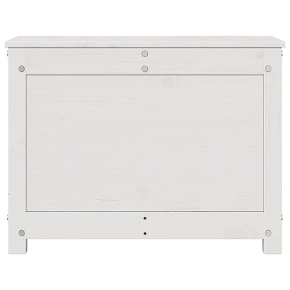 Contenitore Portaoggetti Bianco 60x32x45,5cm Massello di Pino - homemem39