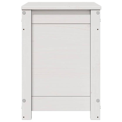 Contenitore Portaoggetti Bianco 60x32x45,5cm Massello di Pino - homemem39