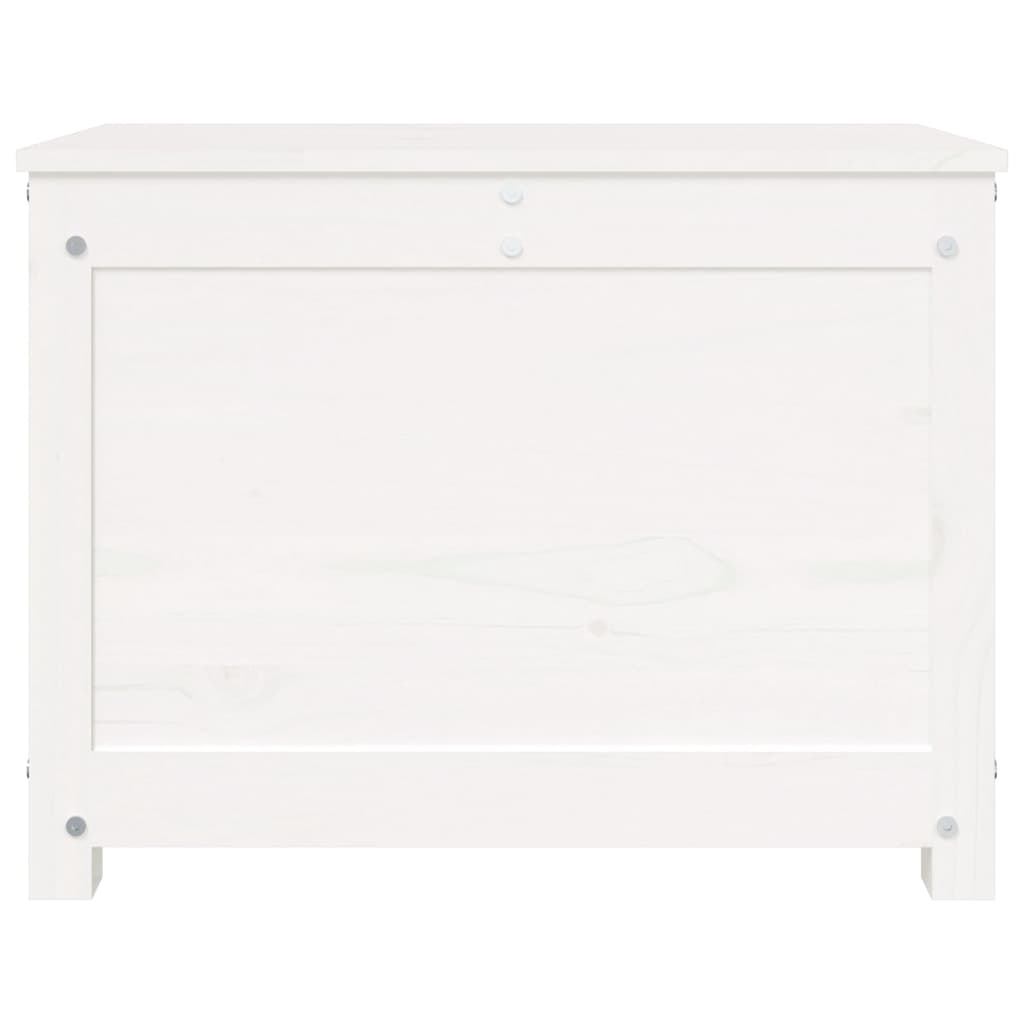 Contenitore Portaoggetti Bianco 60x32x45,5cm Massello di Pino - homemem39