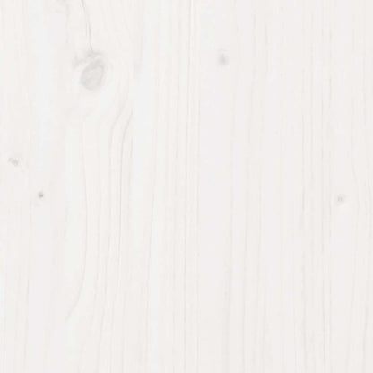 Contenitore Portaoggetti Bianco 60x32x45,5cm Massello di Pino - homemem39