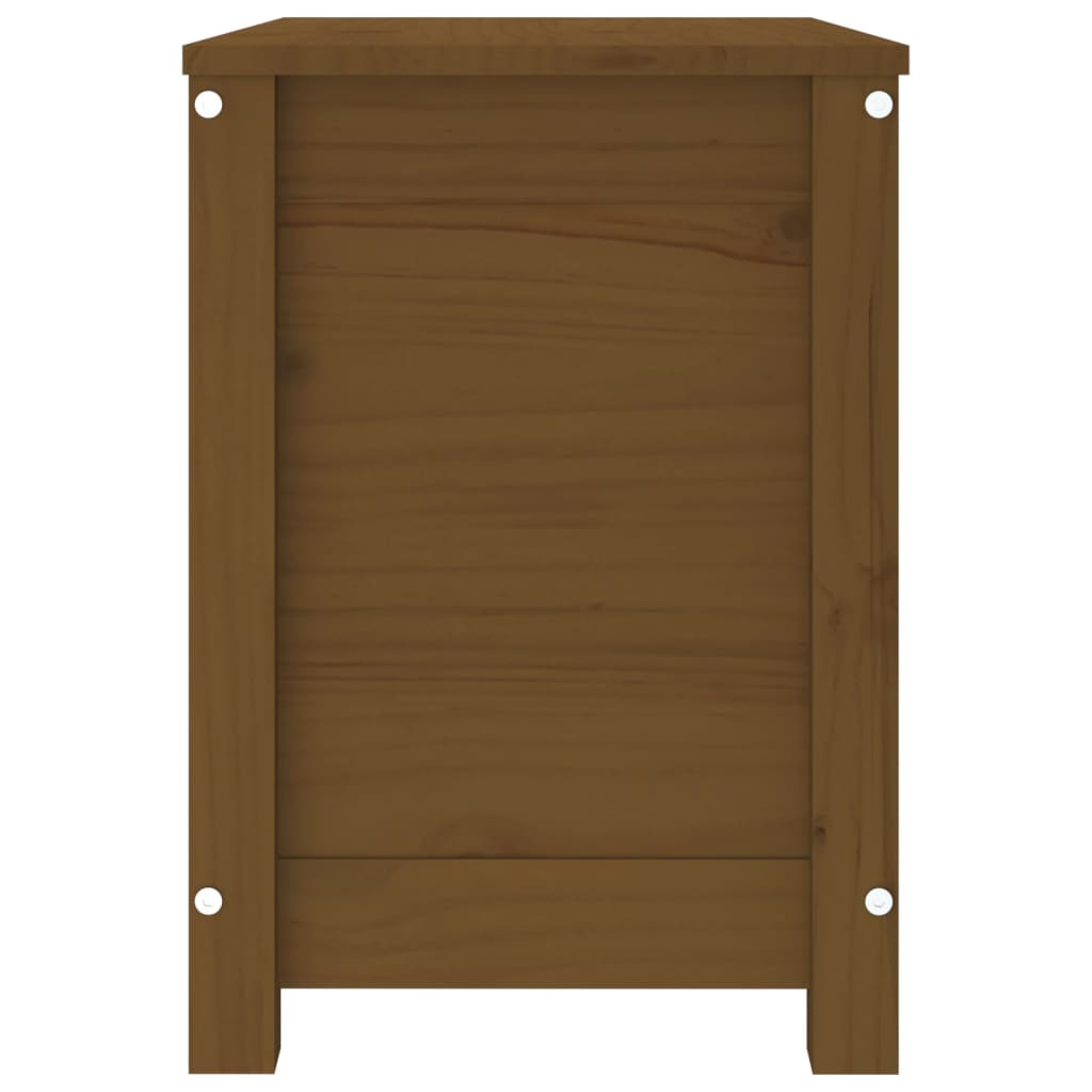 Contenitore Portaoggetti Ambra 60x32x45,5cm Legno Massello Pino - homemem39