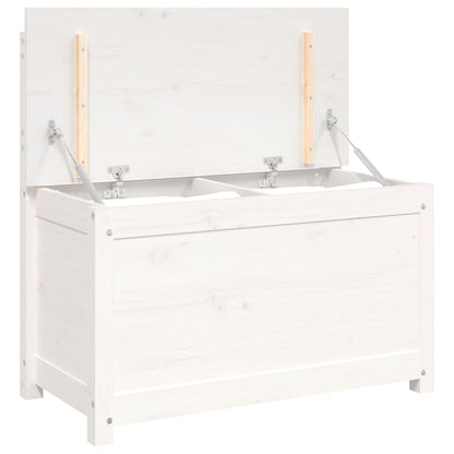 Panca Bianca 80x41x77 cm in Legno Massello di Pino - homemem39