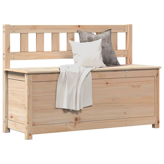 Panca 110x41x76,5 cm in Legno Massello di Pino - homemem39