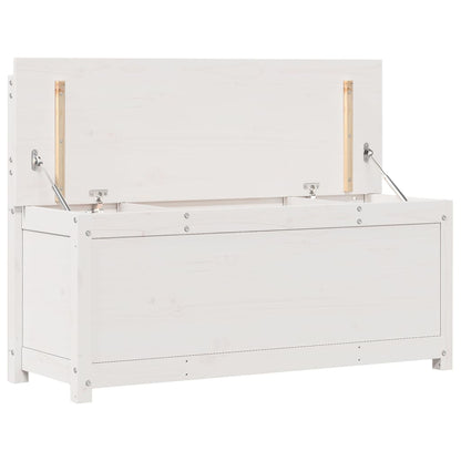 Panca Bianca 110x41x76,5 cm in Legno Massello di Pino - homemem39