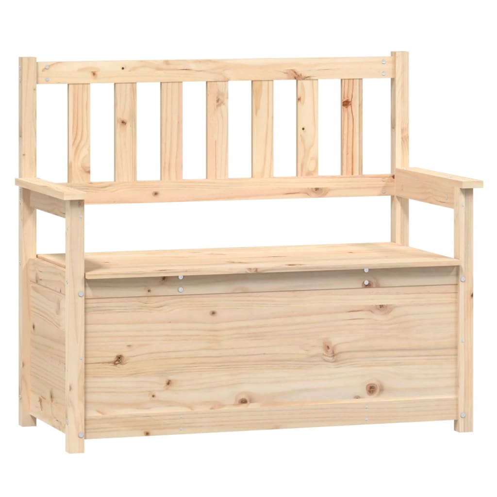 Panca 112,5x51,5x96,5 cm in Legno Massello di Pino - homemem39