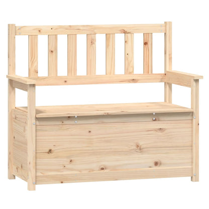 Panca 112,5x51,5x96,5 cm in Legno Massello di Pino - homemem39