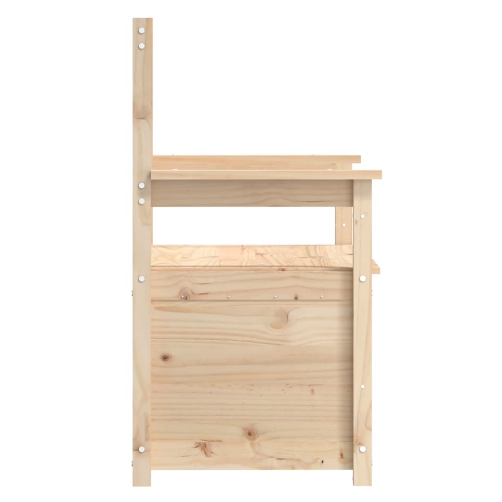 Panca 112,5x51,5x96,5 cm in Legno Massello di Pino - homemem39