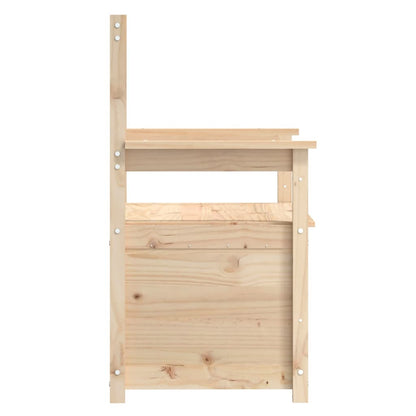 Panca 112,5x51,5x96,5 cm in Legno Massello di Pino - homemem39