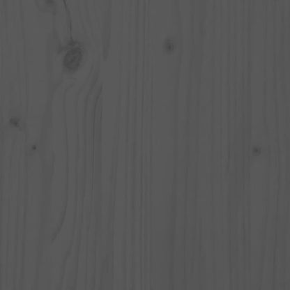 Contenitore per Bucato Grigio 44x44x76 cm Legno Massello Pino - homemem39