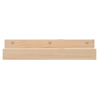 Mensole da Parete 2 pz 50x12x9cm in Legno Massello di Pino