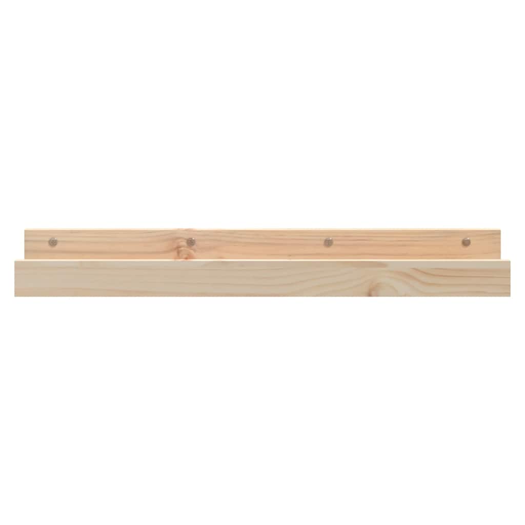 Mensole da Parete 2 pz 80x12x9cm in Legno Massello di Pino